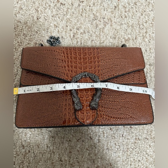 Crossbody or shoulder bag purse brown color - Picture 4 of 5